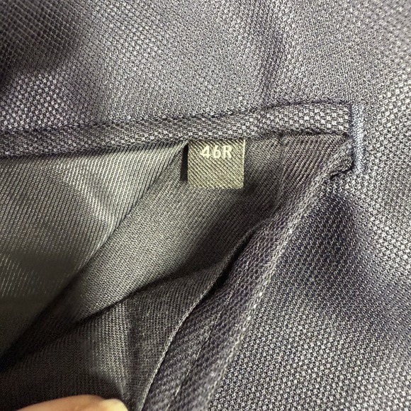 Banana Republic Blazer Mens 46R Reda Flexo Slim Fit Hopsack Navy Blue - Picture 8 of 15